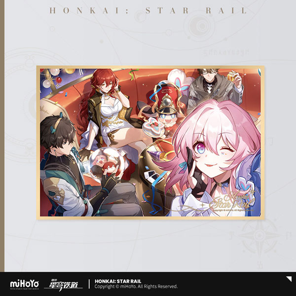 miHoYo Honkai: Star Rail Seikai Keiga Series PET Shikishi Trailblazer Happy New Year รูปภาพ 1