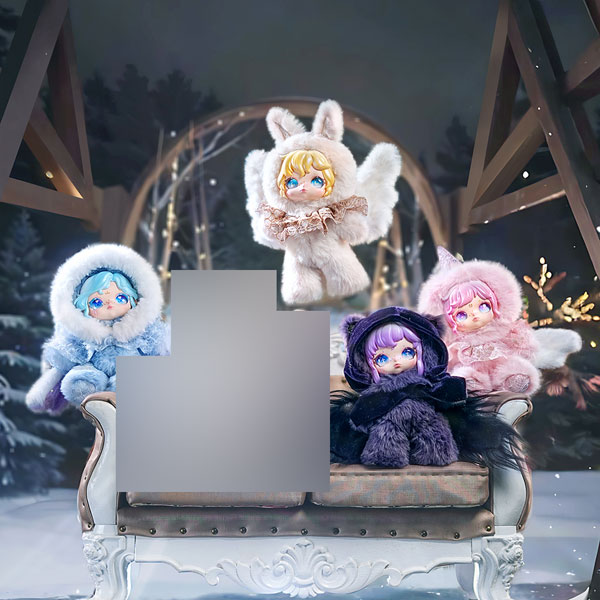 Maytree Aria Whisper of Snow Traces Plush w/Soft Vinyl Charm Blind Box 4Pack BOX