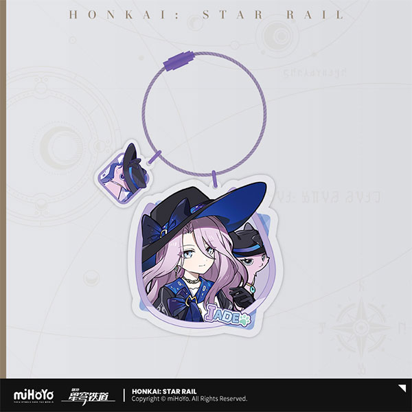 miHoYo Honkai: Star Rail Chibi Cat Series Acrylic Strap Jade รูปภาพ 1