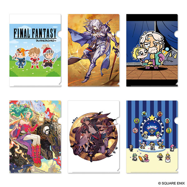 Final Fantasy Pixel Remaster Illustrators New Illustration Clear File Set