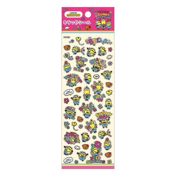 Showa Note Glitter Glossy Sticker Minions รูปภาพ 1