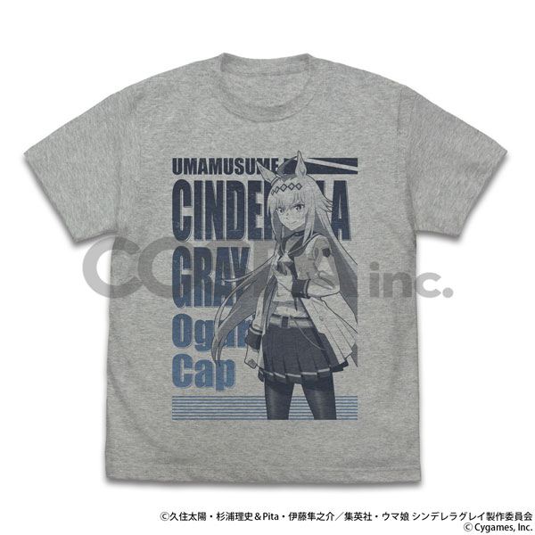 Anime "Uma Musume Cinderella Gray" Oguri Cap T-shirt /MIX GRAY-S