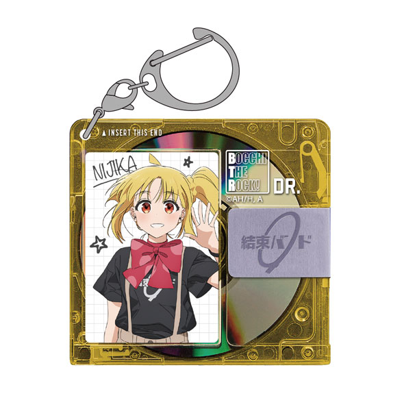 Anime "BOCCHI THE ROCK!" Nijika Ijichi Disc Style Acrylic Multipurpose Keychain