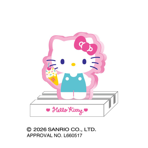 Ensky Sanrio Characters ChamoCamo Stand Hello Kitty