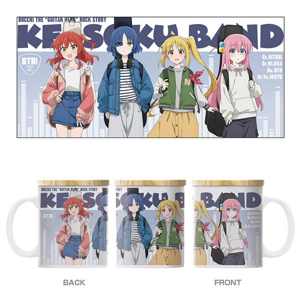 COSPA Anime "BOCCHI THE ROCK!" Kessoku Band Full Color Mug w/Lid Street Fashion Ver. รูปภาพ 1
