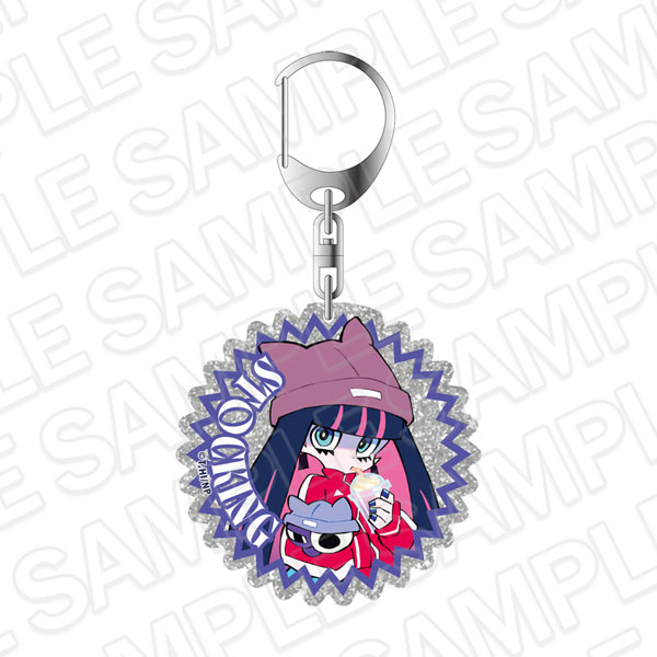 Contents Seed New PANTY & STOCKING with GARTERBELT Glitter Acrylic Keychain Stocking Outing ver.