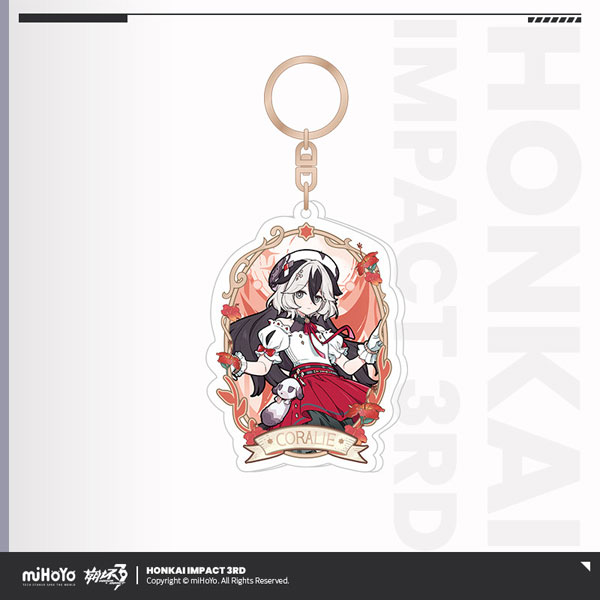 miHoYo Honkai Impact 3rd Ye Zhan Fang Hua Series Window Style Acrylic Strap Coralie รูปภาพ 1