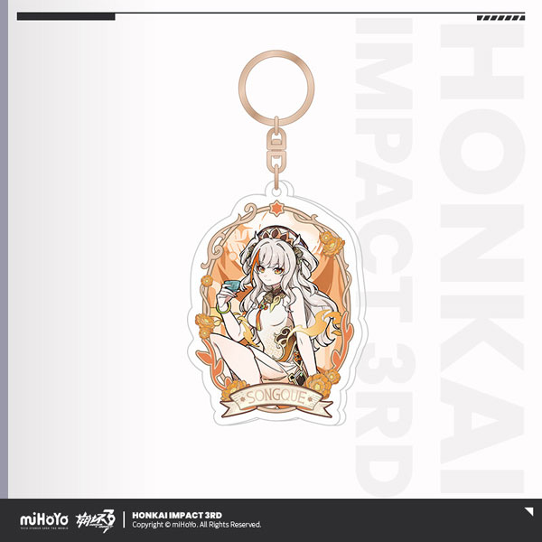 miHoYo Honkai Impact 3rd Ye Zhan Fang Hua Series Window Style Acrylic Strap Songque รูปภาพ 1