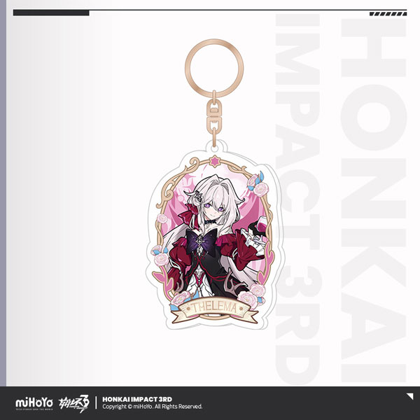 miHoYo Honkai Impact 3rd Ye Zhan Fang Hua Series Window Style Acrylic Strap Thelema รูปภาพ 1