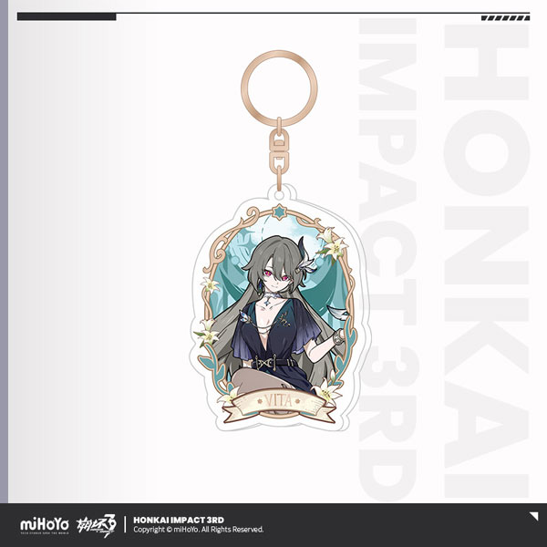miHoYo Honkai Impact 3rd Ye Zhan Fang Hua Series Window Style Acrylic Strap Vita รูปภาพ 1