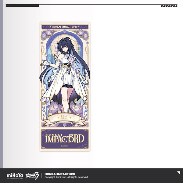 miHoYo Honkai Impact 3rd Ye Zhan Fang Hua Series Hologram Ticket Mei รูปภาพ 1