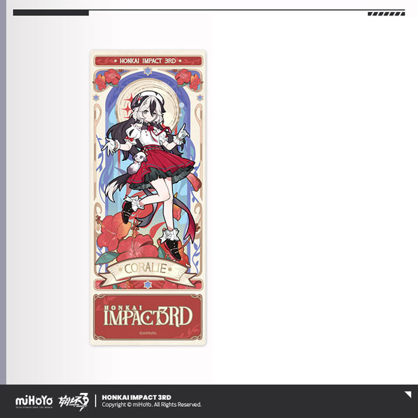 miHoYo Honkai Impact 3rd Ye Zhan Fang Hua Series Hologram Ticket Coralie รูปภาพ 1