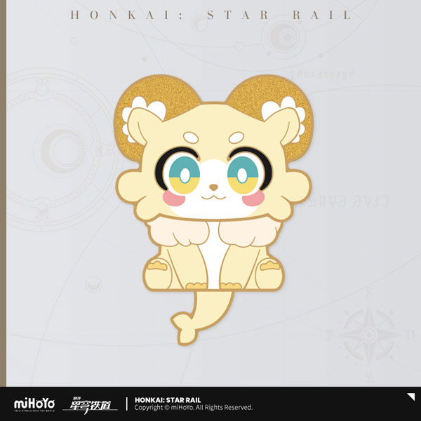 miHoYo Honkai: Star Rail Awooo Series Chimera Metal Badge Oatmeal image 1