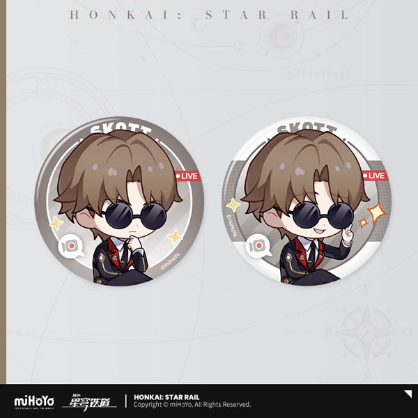 miHoYo Honkai: Star Rail Owlbert's Parlour Series Tin Badge Set Skott รูปภาพ 1