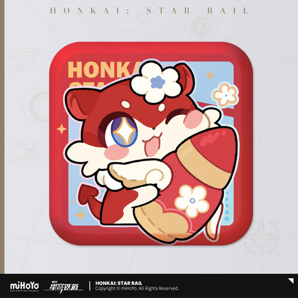 miHoYo Honkai: Star Rail Pom-Pom Gallery Series Tin Badge Candied Apple รูปภาพ 1