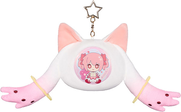 GoodSmile Moment Puella Magi Madoka Magica the Movie -Rebellion- Fluffy Keychain Pinback Button Case