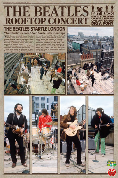 Aﾜﾝ1000-923The Beatles Rooftop C