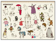 Jigsaw Puzzle Moomin Sketch Art 500pcs (05-1100)
