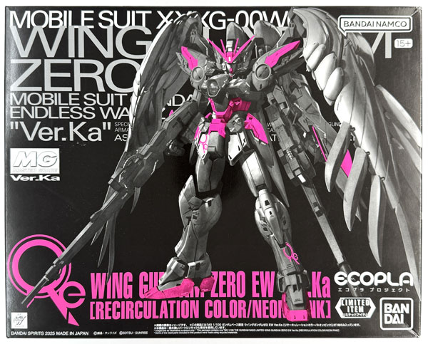 BANDAI SPIRITS MG 1/100 Wing Gundam Zero EW Ver.Ka [Recirculation Color / Neon Pink] Plastic Model (Gundam Base Exclusive)