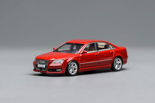 MOTORHELIX 1/64 Audi S8 (D3) 2008 Misano Red รูปภาพ 1