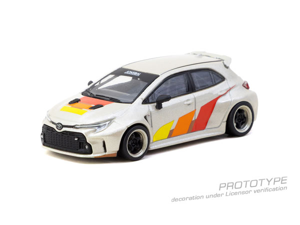 Tarmac Works 1/64 Toyota GR Corolla Widebody Beige (Paper Box) 이미지 1