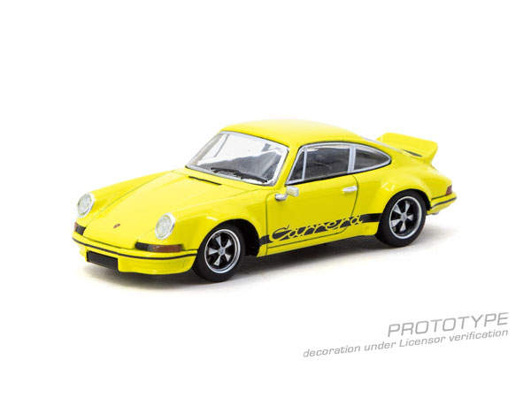 Tarmac Works 1/64 Porsche 911 Carrera RS 2.7 Lightweight Yellow image 1