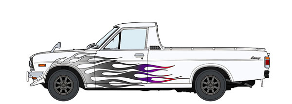 ﾀﾞｯﾄｻﾝ ｻﾆｰﾄﾗｯｸ(GB120)"ﾌｧｲｱﾊﾟﾀｰﾝ" w/ﾁﾝｽﾎﾟｲﾗｰ