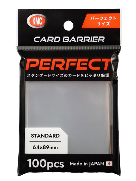 best deck boxes for double sleeved cards KMC Card Sleeve Barrier Clear Standard Size - Perfect Fit (K-Pop/Digim main image 0