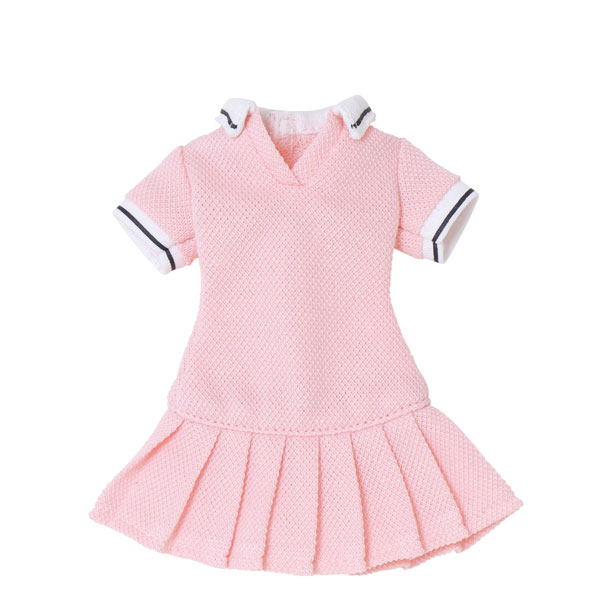 1/6 Q'z Pleated Polo Mini One-piece Dress Pink (DOLL ACCESSORY)
