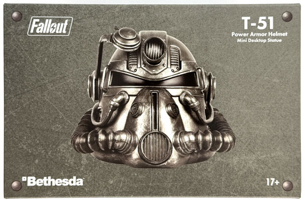 Bethesda Softworks Fallout T-51 Power Armor Helmet Mini Desktop Statue รูปภาพ 1