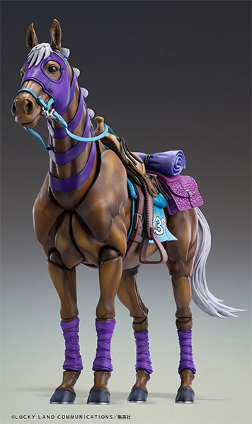 Super Action Statue JoJo's Bizarre Adventure Part 7: Steel Ball Run Valkyrie - tampilan full body