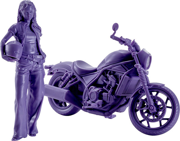 Max Factory PLAMAX MF-101 Rider's portrait Honda Rebel 1100 Navy 1/20 Plastic Model hình ảnh 1