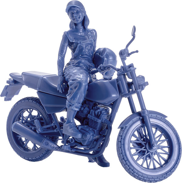 Max Factory PLAMAX MF-103 Rider's portrait Honda FTR 223 Blue 1/20 Plastic Model รูปภาพ 1