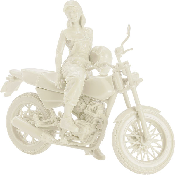Max Factory PLAMAX MF-103 Rider's portrait Honda FTR 223 White 1/20 Plastic Model