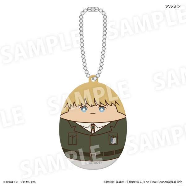 (s)進撃の巨人 ｱｸﾘﾙｷｰﾎﾙﾀﾞｰ にぎにぎの楽園Ver. ｱﾙﾐﾝ