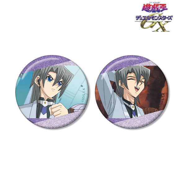 (s)遊☆戯☆王ﾃﾞｭｴﾙﾓﾝｽﾀｰｽﾞGX ｴﾄﾞ･ﾌｪﾆｯｸｽ場面写ｸﾞﾘｯﾀｰ缶ﾊﾞｯｼﾞ2個ｾｯﾄ