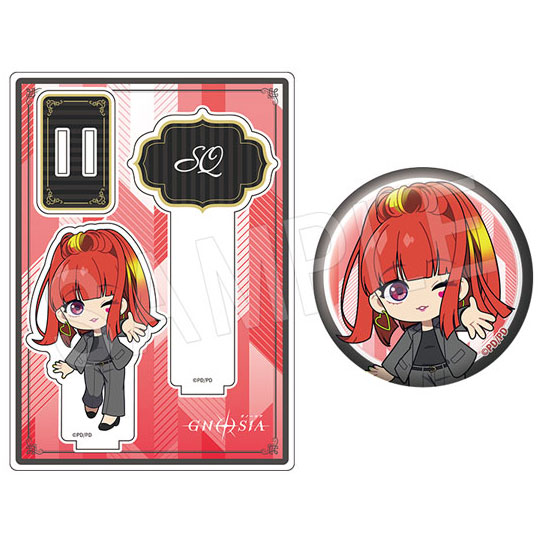 (s)ｸﾞﾉｰｼｱ ｱｸﾘﾙﾌｫﾄﾌﾟﾛｯﾌﾟｽ&ｸﾞﾘｯﾀｰ缶ﾊﾞｯｼﾞｾｯﾄ 黒ｽｰﾂVer. SQ