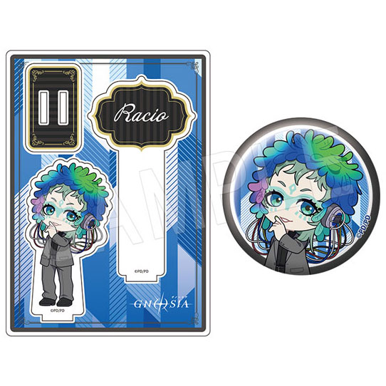 (s)ｸﾞﾉｰｼｱ ｱｸﾘﾙﾌｫﾄﾌﾟﾛｯﾌﾟｽ&ｸﾞﾘｯﾀｰ缶ﾊﾞｯｼﾞｾｯﾄ 黒ｽｰﾂVer. ﾗｷｵ