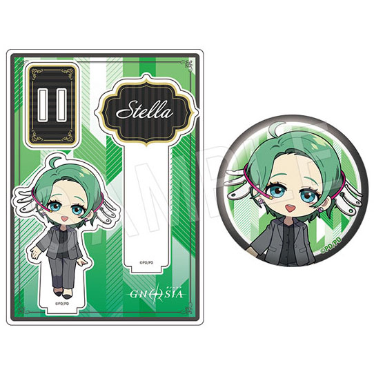 (s)ｸﾞﾉｰｼｱ ｱｸﾘﾙﾌｫﾄﾌﾟﾛｯﾌﾟｽ&ｸﾞﾘｯﾀｰ缶ﾊﾞｯｼﾞｾｯﾄ 黒ｽｰﾂVer. ｽﾃﾗ