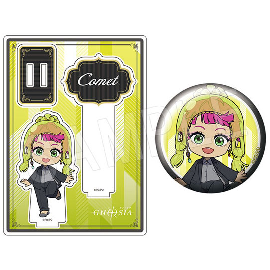 (s)ｸﾞﾉｰｼｱ ｱｸﾘﾙﾌｫﾄﾌﾟﾛｯﾌﾟｽ&ｸﾞﾘｯﾀｰ缶ﾊﾞｯｼﾞｾｯﾄ 黒ｽｰﾂVer. ｺﾒｯﾄ