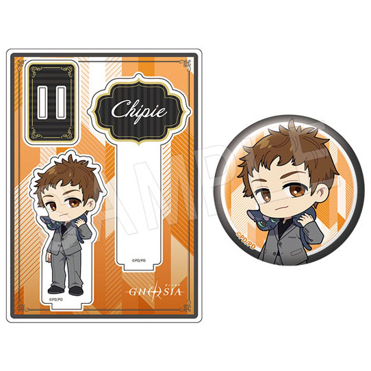 (s)ｸﾞﾉｰｼｱ ｱｸﾘﾙﾌｫﾄﾌﾟﾛｯﾌﾟｽ&ｸﾞﾘｯﾀｰ缶ﾊﾞｯｼﾞｾｯﾄ 黒ｽｰﾂVer. ｼﾋﾟ