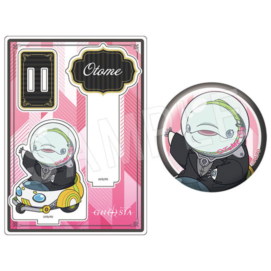 (s)ｸﾞﾉｰｼｱ ｱｸﾘﾙﾌｫﾄﾌﾟﾛｯﾌﾟｽ&ｸﾞﾘｯﾀｰ缶ﾊﾞｯｼﾞｾｯﾄ 黒ｽｰﾂVer. ｵﾄﾒ