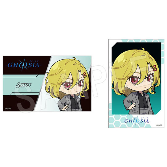 (s)ｸﾞﾉｰｼｱ ｲﾗｽﾄｶｰﾄﾞ2枚ｾｯﾄ 黒ｽｰﾂVer. ｾﾂ