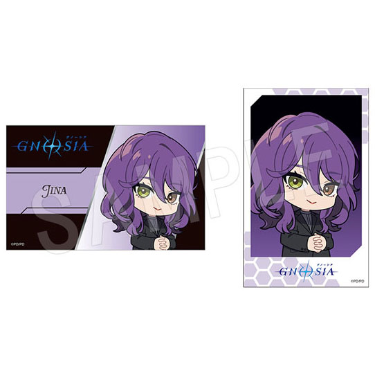 (s)ｸﾞﾉｰｼｱ ｲﾗｽﾄｶｰﾄﾞ2枚ｾｯﾄ 黒ｽｰﾂVer. ｼﾞﾅ