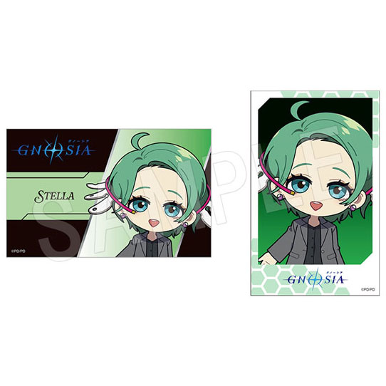 (s)ｸﾞﾉｰｼｱ ｲﾗｽﾄｶｰﾄﾞ2枚ｾｯﾄ 黒ｽｰﾂVer. ｽﾃﾗ