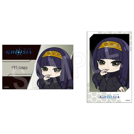 (s)ｸﾞﾉｰｼｱ ｲﾗｽﾄｶｰﾄﾞ2枚ｾｯﾄ 黒ｽｰﾂVer. 夕里子