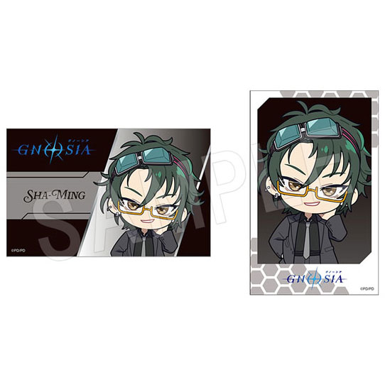 (s)ｸﾞﾉｰｼｱ ｲﾗｽﾄｶｰﾄﾞ2枚ｾｯﾄ 黒ｽｰﾂVer. 沙明