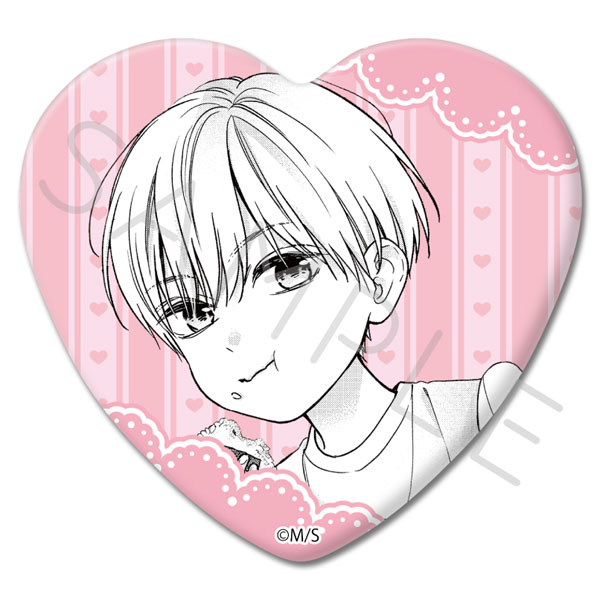 (s)ﾋﾟﾝｸとﾊﾊﾞﾈﾛ ﾊｰﾄ型缶ﾊﾞｯｼﾞ ﾃﾞｻﾞｲﾝH