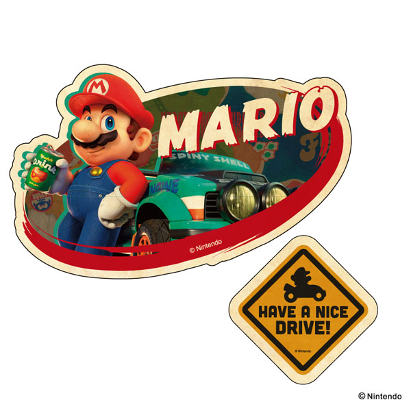 ﾏﾘｵｶｰﾄﾜｰﾙﾄﾞ ﾄﾗﾍﾞﾙｽﾃｯｶｰ 2枚ｾｯﾄ ①ﾏﾘｵ