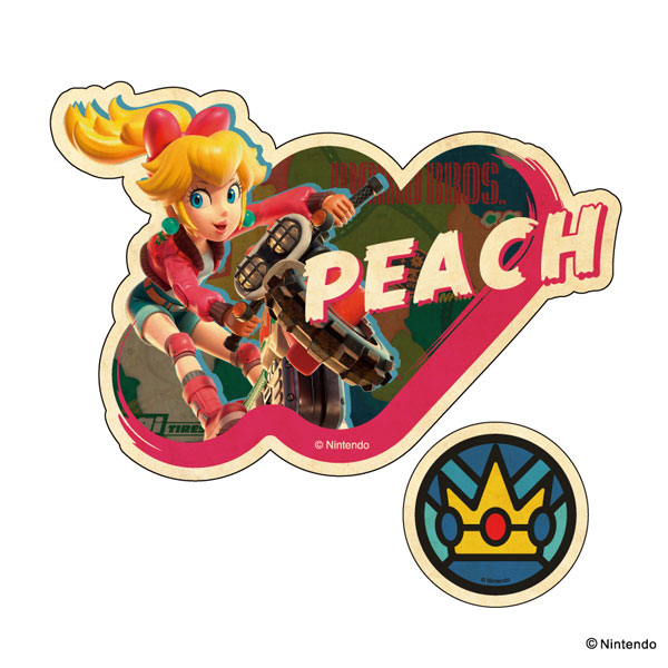 ﾏﾘｵｶｰﾄﾜｰﾙﾄﾞ ﾄﾗﾍﾞﾙｽﾃｯｶｰ 2枚ｾｯﾄ ②ﾋﾟｰﾁ